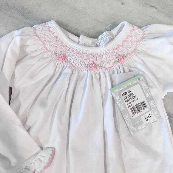 NWT Kissy Kissy Smocked Footie - Picture 2 of 2